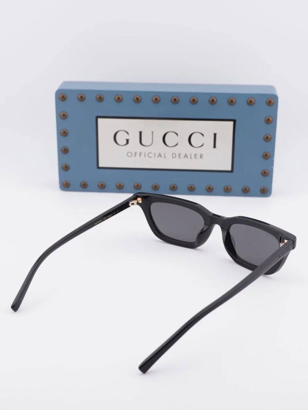 Gucci GG1944S 001 Rectangle Sunglasses - Black / Grey - Picture 11 of 12